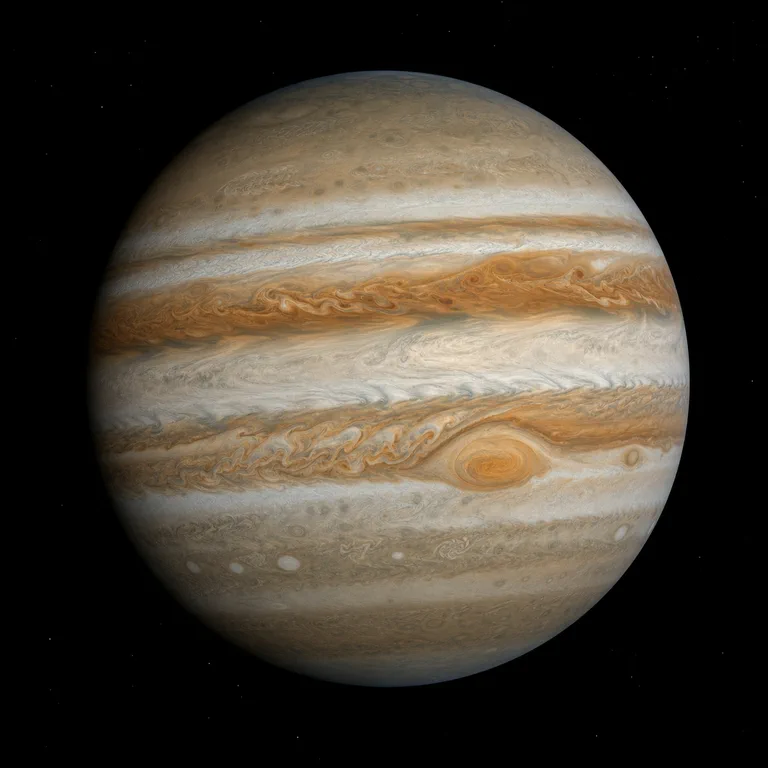 Detailed portrait of Jupiter
